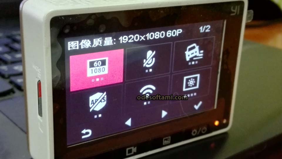 Xiaomi Yi 1080P Car WiFi 1920х1080 60 кадров